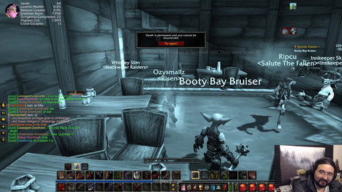 Ozy's impression of Payo killing him in WoW UltraHardcore