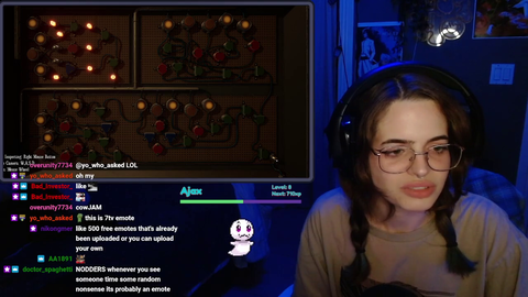 New streamer learns about emote extensions and the random words chat uses aren't (all) random