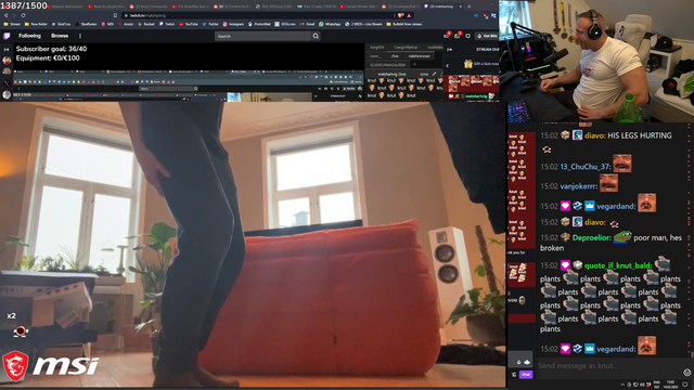 1 workout with knut