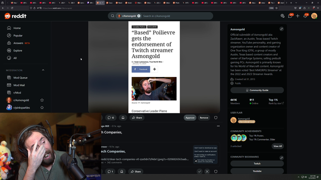 Elon Musk unfollowed Asmongold