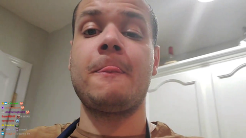 Erobb tries his homemade pie.