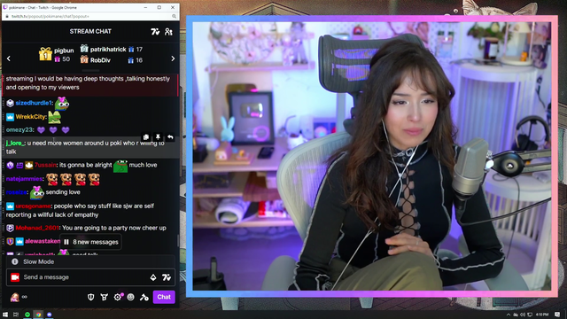 Pokimaine - why female can't speak their mind or be themselves on stream
