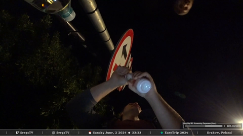 Psycho assaults Twitch streamer on the streets of Poland at night; saved by Polish drivers