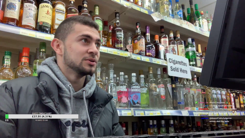 Guy gets robbed as he is talking about not being able to get robbed