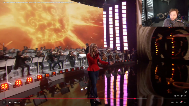 Soda in awe of the flute guy at The Game Awards