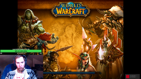 Asmongold Log in to a New character