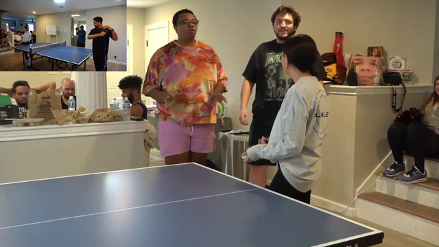 Nick learns how to play PingPong