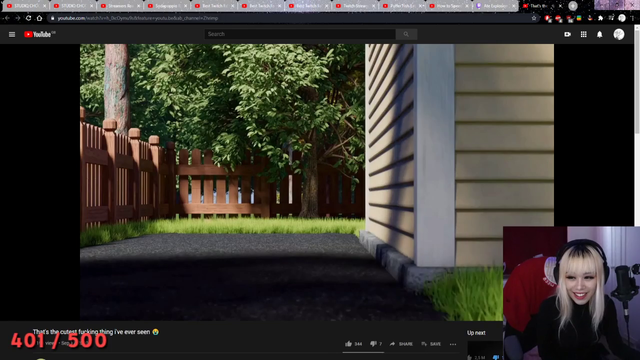 Saiiren watches the true ending of the peepo animation