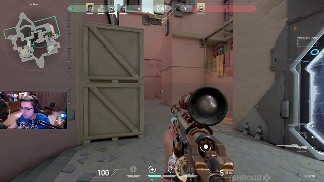 Shroud being Shroud in FPS games