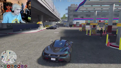 xQc meets up with adept in his Mclaren