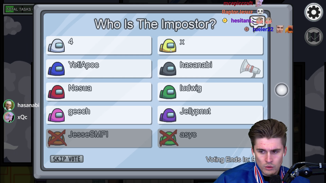 Ludwig plays with the xQc Among Us lobby for the first time