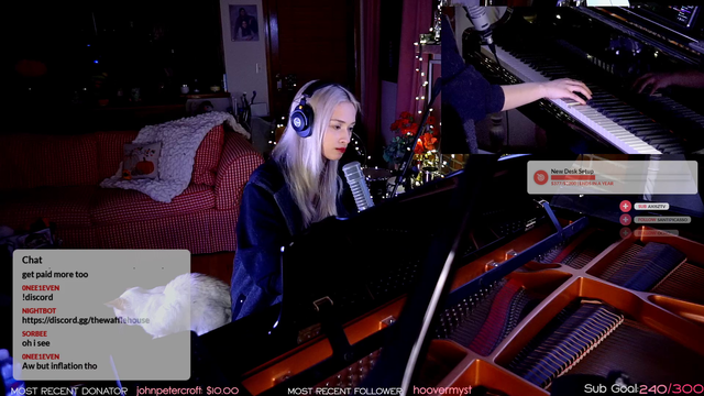 Waffles plays Ludovico Einaudi