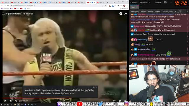 5 Hours ago Hasan was remembering 9/11 until he saw a WWE clip. This has to be the longest stunlock I've ever seen.