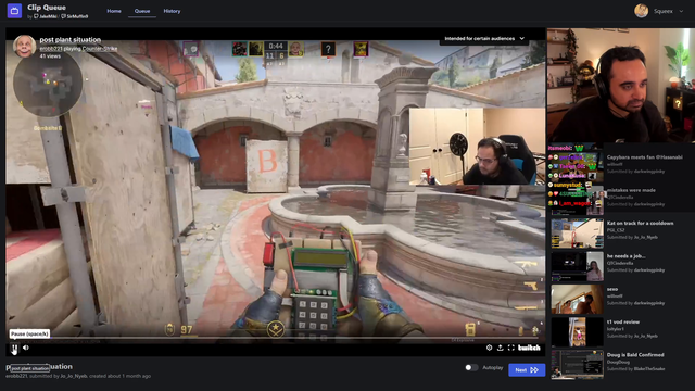 CS pro watches a CS pro