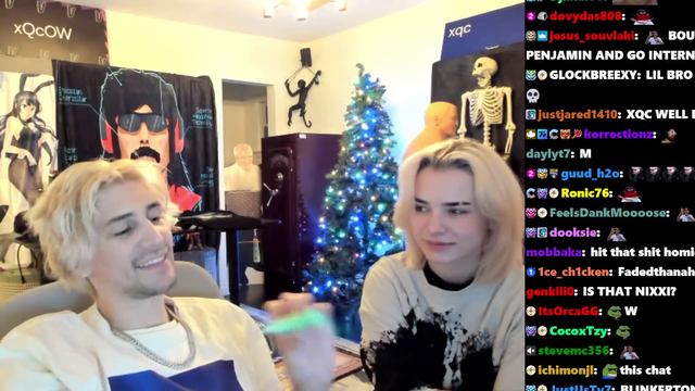 xQc and Nyyxxi contemplate about smoking weed together