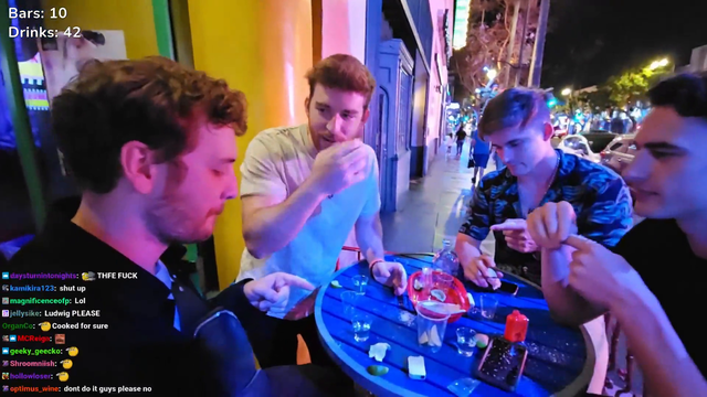 DougDoug's Bar Challenge completed with a Stuntman Shot