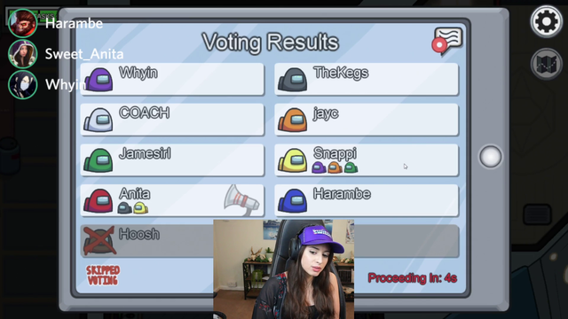 Sweet Anita has another unfortunate moment in Among Us