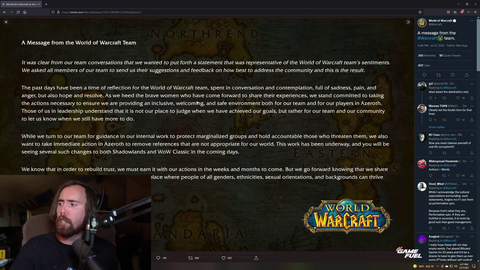 Asmongold is disgusted by wow's team response