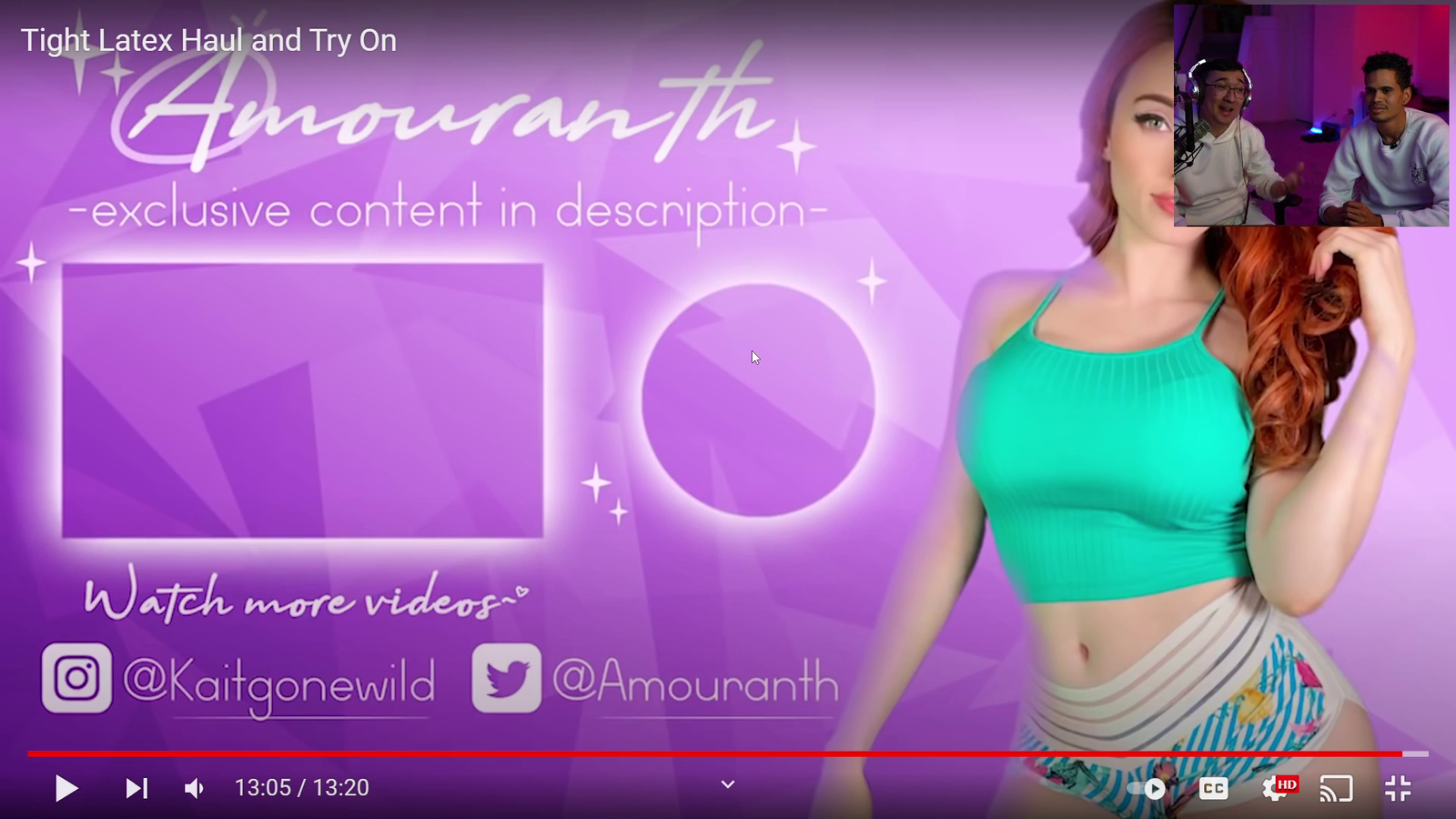 KristoferYee Might have to download Amouranths YT for reference for her PC