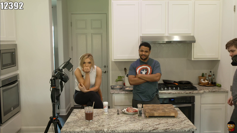 Gaming son awkwardly walks in on his mom and dad after a fight