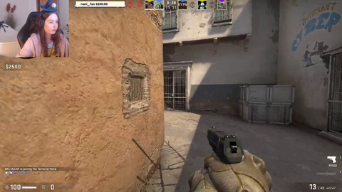 The Shroud of Twitch uses superior coaching skills to propel his e-girl to Global Elite
