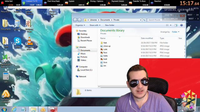 Scammer finds the private images folder