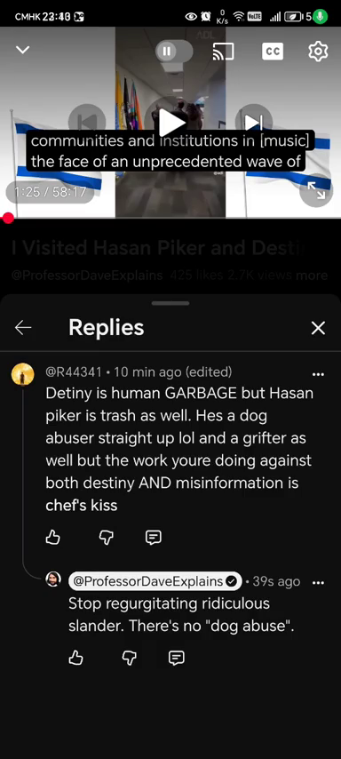 Professor Dave claims in his latest video that Hasan Piker DID NOT Abuse His Dog
