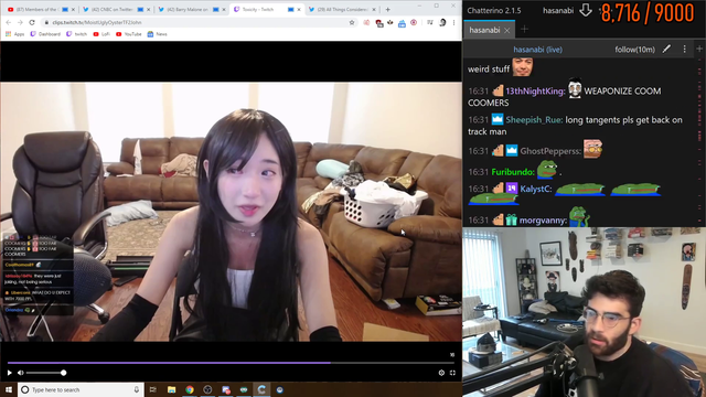 Hasan on Jinnys coomer chat