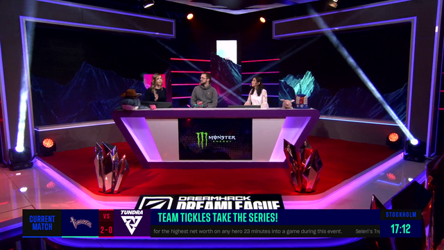 Dota casters get interrupted