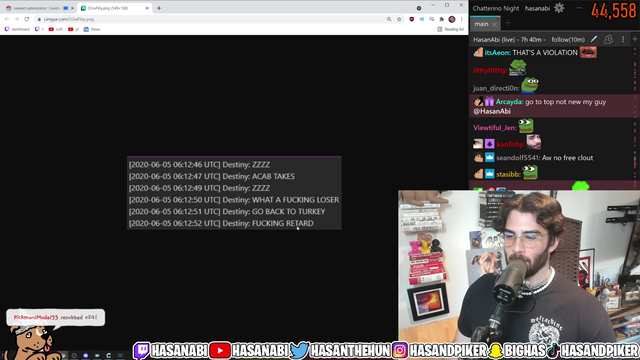 Hasan responds to Destiny
