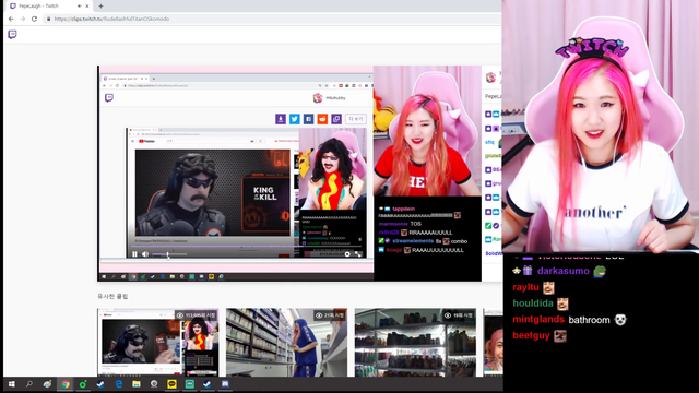 Korean Streamer watches herself get Jebaited