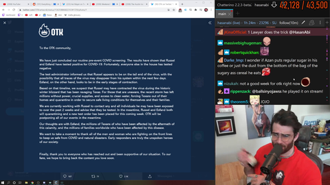 Hasan on Train who put the most effort into quarantining before the Texas storm