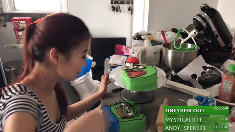 POGGERS and HYPERS emote cakes that look pretty good.