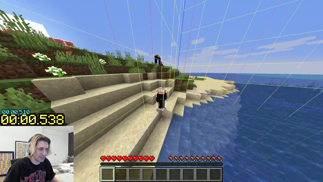 Xqc throws away a possible 8 second nether entry minecraft wr seed