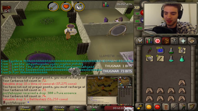 Runescape streamer cracks his neck