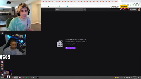 xQc explains the OTK live DMCA