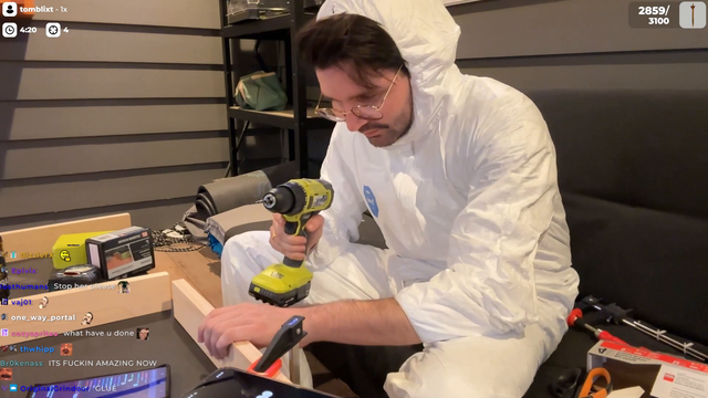 Cyr has his AI teach him how to use a drill.
