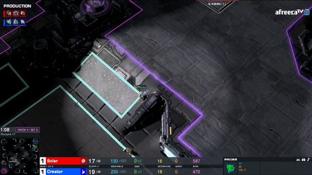 Just a quick nip out of the flask. Live on GSL Starcraft