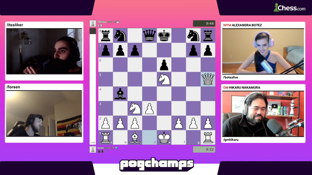Sliker and Forsen have a friendly discussion after their chess match