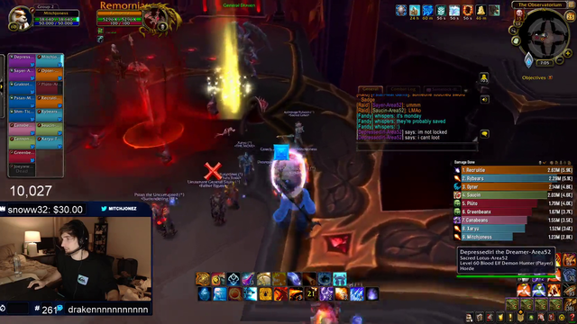 Mitch prevented from looting boss by troll in his raid.