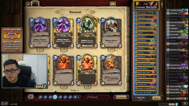 Hearthstone streamer completely loses focus