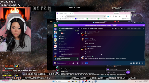 Emily trash talks Tyler after winning against him in Erobb's Tetris Tournament
