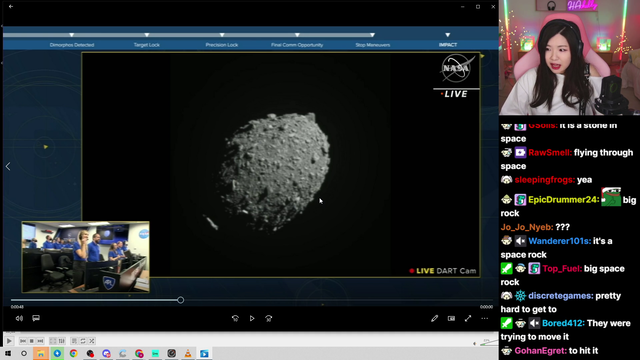Hachu learns that NASA saved the Earth