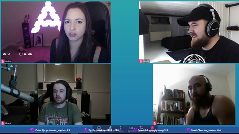 Anita and her guest keep ticking each other