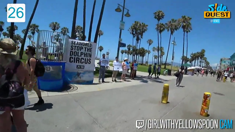 GirlWithYellowSpoon asks protesters how to get to sea world pepeLaugh