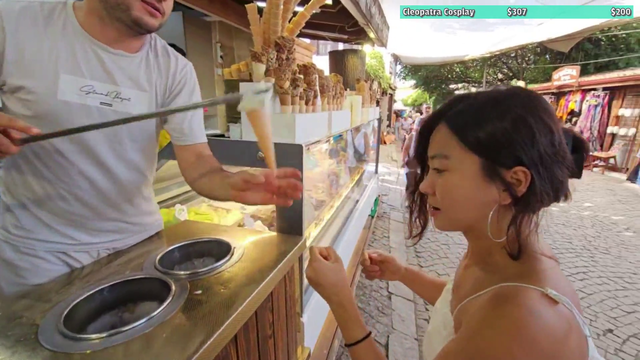 Turkish ice cream man gets tricked