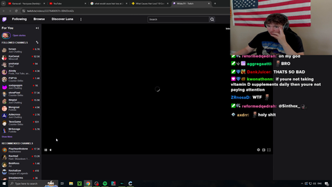Small streamer [WildezTv] realizes he might be balding
