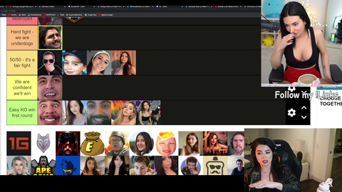 Alinity thinks she can take Caroline in a boxing match