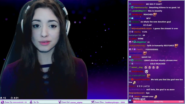 Anita surpasses her charity goal for make a wish by 200%