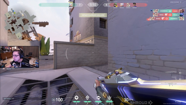 Shroud insane clutch while eating chipotle #ad